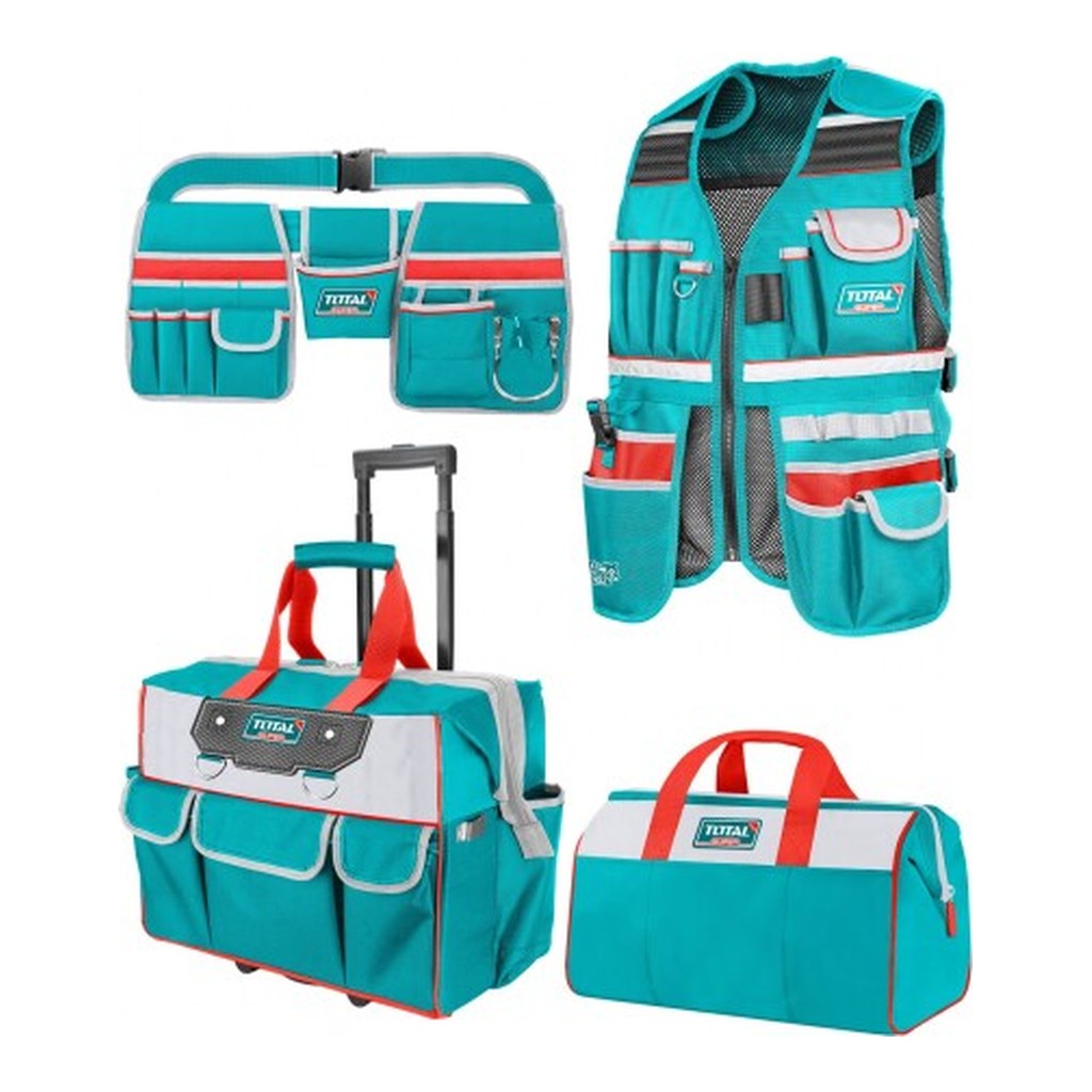 KIT BOLSOS + CHALECO + PORTA HERRAMIENTAS TOTAL TOS230910
