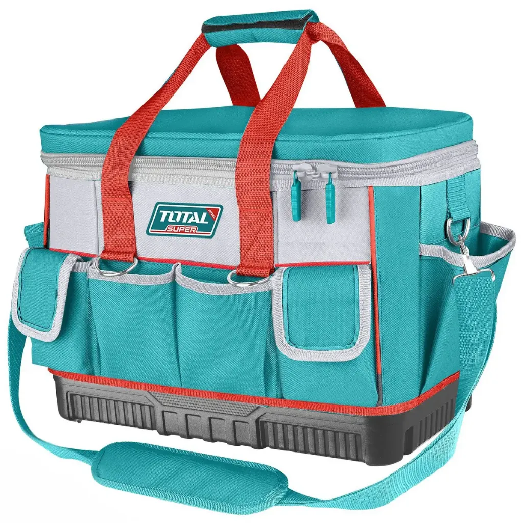 BOLSO DE TELA PARA HERRAMIENTAS 16" 25 BOLSILLOS INDUSTRIAL TOTAL