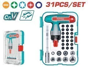SET DESTORNILLADOR 31 PUNTA S MANGO T TOTAL TACSD30316