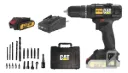 TALADRO ATORNILLADOR C/PER 18V + BAT 2.0 AH + CARG + MALETA + ACC (CAT)