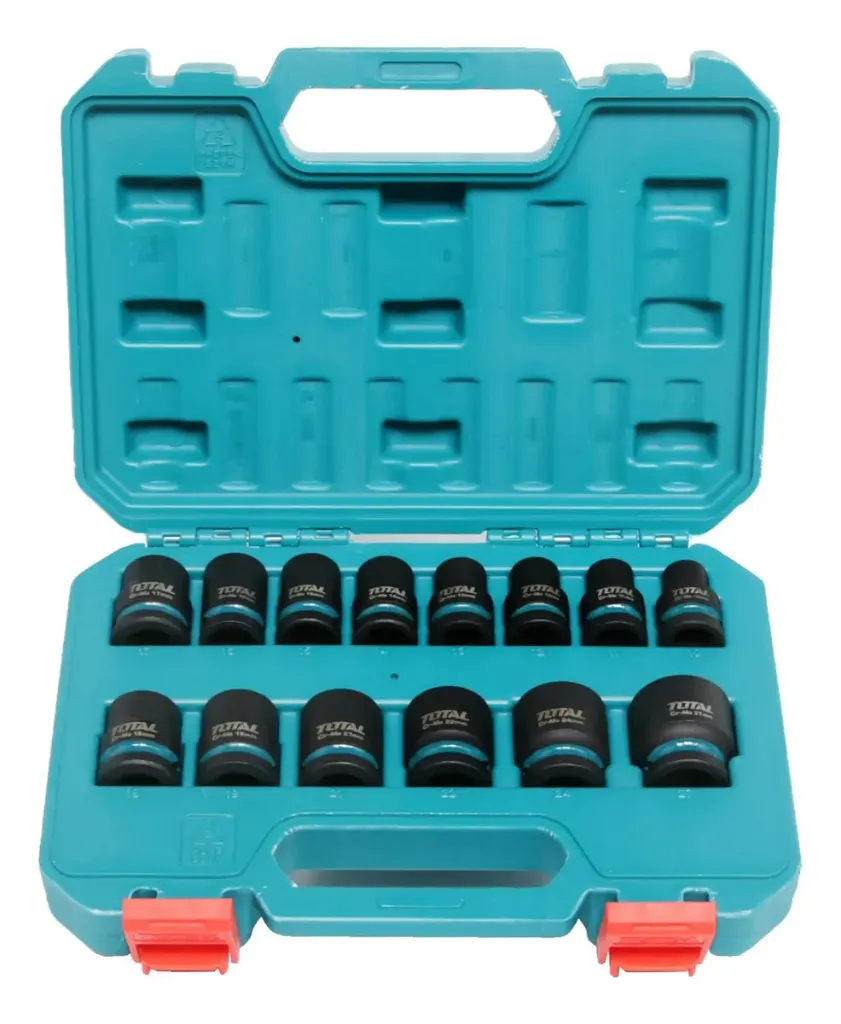 SET DE 14 ACCESORIOS PARA LLAVE DE IMPACTO 1/2" INDUSTRIAL TOTAL THISTD12141