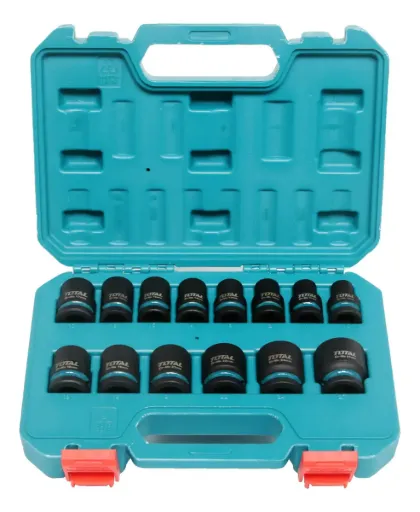 SET de 14 accesorios para llave de impacto 1/2" industrial Total THISTD12141