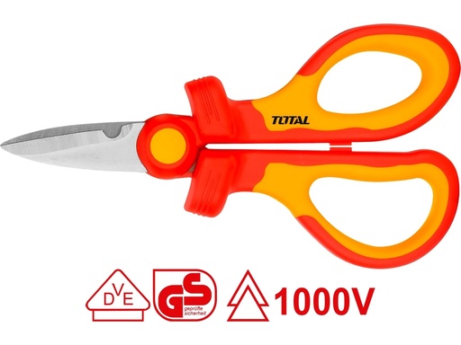 Tijera de electricista aislada 160MM industrial Total THISS1601