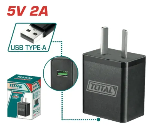 Cargador USB 5V 2.0 AH Total TCLI120502-4