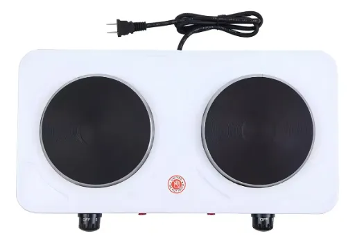 Anafe eléctrico de 2 hornallas de plato